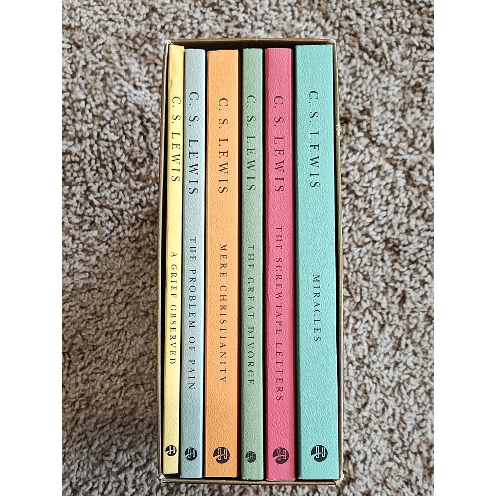 C.S. Lewis Signature Classics 6 Book Box Set Mere Christianity Screwtape Letters - Picture 2 of 5